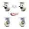 Service Caster 5 Inch Kingpinless Nylon Wheel Caster Brakes and Swivel Locks 2 Rigid SCC, 2PK SCC-KP30S520-NYR-SLB-BSL-2-R-2 - alternate 7